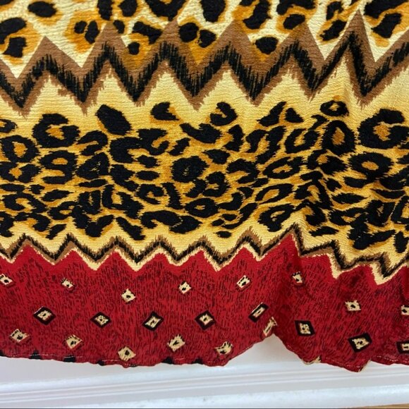 Revolve MinkPink Maxi Dress Wild Thing Leopard Print Ombre Bohemian Size XS Boho - Picture 7 of 13